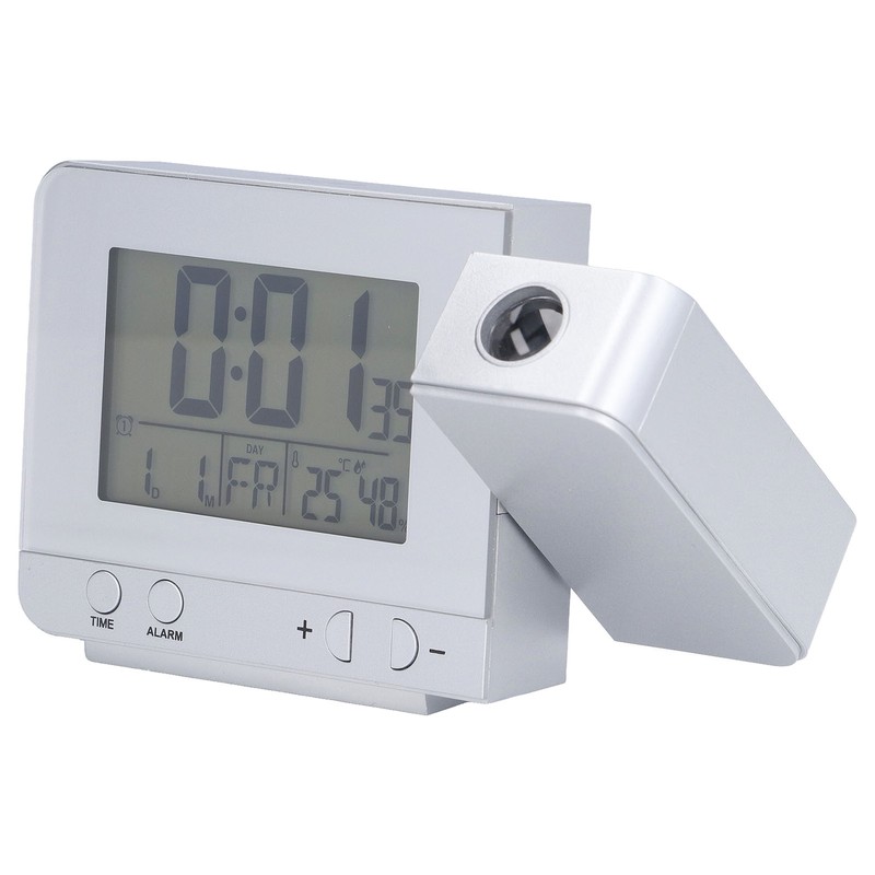 Projection Alarm Clock Backlit LED USB Charging Multifunctional Clock with