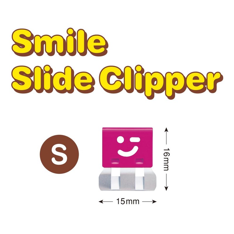 Auto Clip Smile Slide Clipper Pastel 10pcs SLS-9P