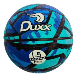 Balón de Basquetbol Duxx Flow #5 Hule Antiderrapante Diseño Urbano Colores Vibrantes Outdoor/Indoor