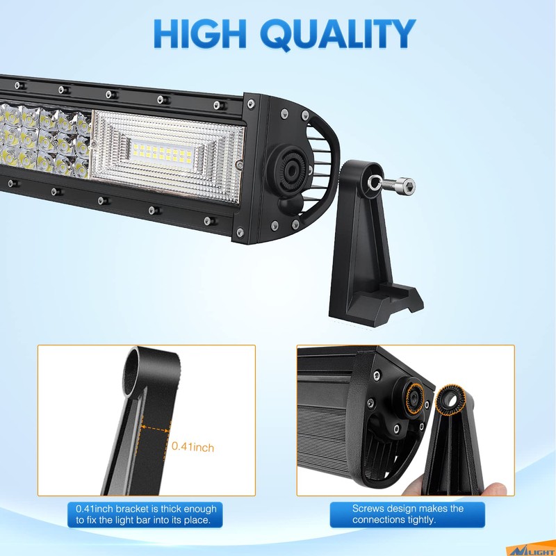 Nilight 2PCS Side-Mounted Brackets Universal Adjustable Mounting Brackets for LED