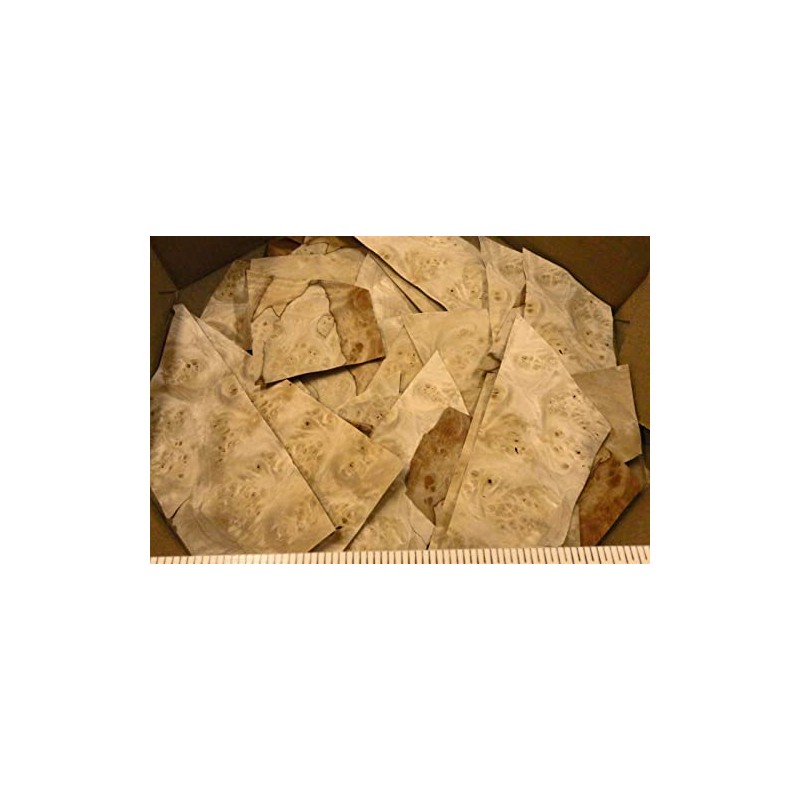 Pepperwood Pimento Burl Wood Veneer Sample Pack 33 Pieces raw