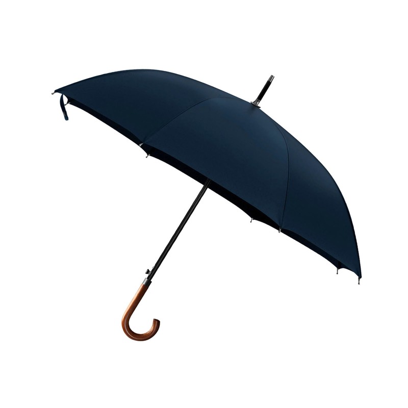 Long Umbrella Long Wooden Handle Windproof Retro Style Water Resistant