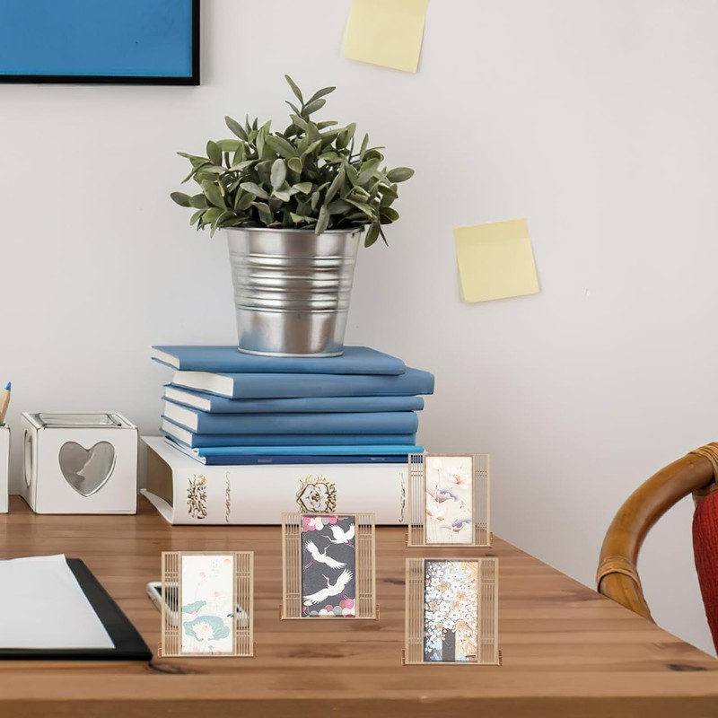 Totority 1 Set Miniature Lacquerware Folding Screen, Mini Chinese Style,