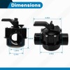 4724 2-Port 1-1/2 to 2-Inch Black Positive Seal Valve Replacement