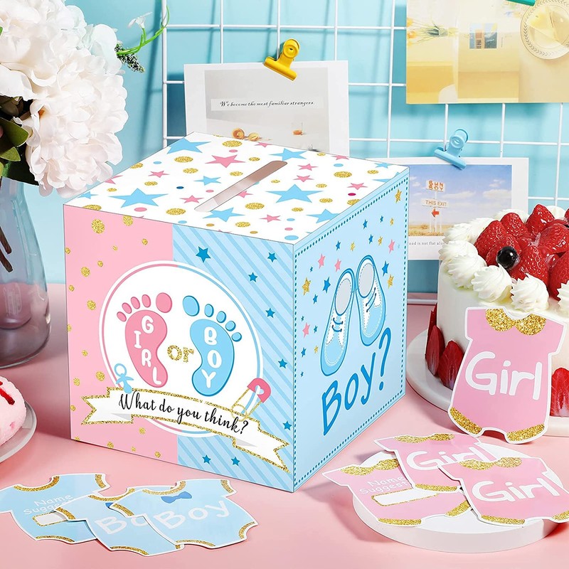 Brodevet - Gender Reveal Party, Voting Box with Election Cards