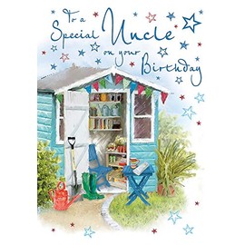 Piccadilly Greetings Birthday Card Uncle - 9 X 6 Inches - Regal Publishing, Green