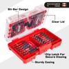 Geinxurn 74Pieces Impact Screwdriver Bits Set, Magnetic S2 Steel Phillips/Slotted/Square/Torx