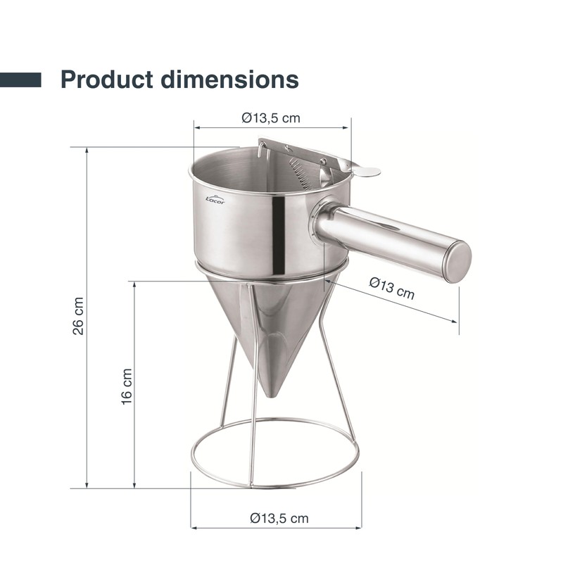 Lacor - 67151 - Dosing Funnel, Ideal for Filling or