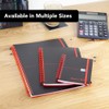 Black n' Red A6 Twinwire Poly Cover Notebook - Black/Red
