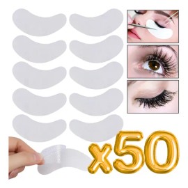 50 Parches Pestañas Hydrogel Humedad Hinchazón Colágeno F Rosa