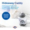 Clorox Toilet Plunger with Hideaway Holder Caddy Heavy-Duty Compact Design