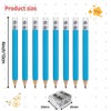 Adhere 25pcs Golf Pencils with eraser Hexagon Wooden half Pencils