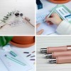 Schneider Callissima Calligraphy Fountain Pen 1.5mm Refillable, Metallic Apricot