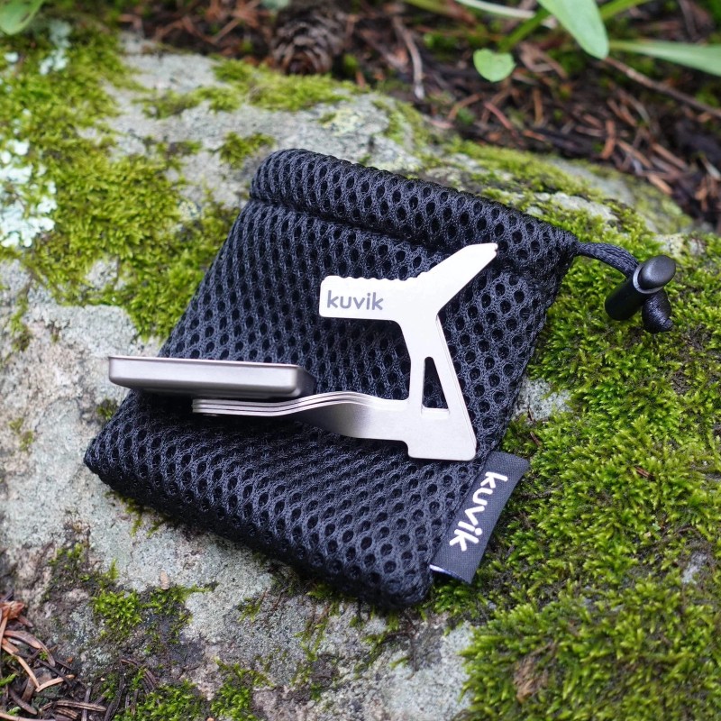 Kuvik Micro Titanium Solid Fuel Stove - Ultralight Stove for
