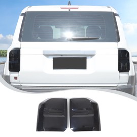 Rear Tail Light Cover Tail Lamp Shell Shade Guard Trim Frame Compatible with Toyota Land Cruiser Prado 250 J250 LC250 2024 2025+,ABS Car Taillight Protective Shell Bezels Smoke Black Taillight Shell