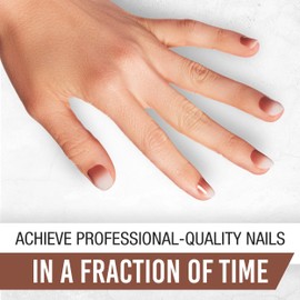 Ardell Nail Addict Gel Nail Strips - Caramel Kisses, Cures with LED/UV Lamp, Lasts Up to 14 Days, 1-Pack