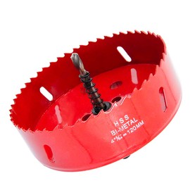Hole Saw with Drill Adapter LAIWEI 120 mm Hole Cutter for Cutting Wood, Aluminium Profiles, Plastic, Wood, Plasterboard etc.Drill Hole Diameter(4-3/4")