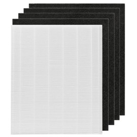 RONGJU C545 Replacement HEPA Filter 1 HEPA Filter + 4 Activated Carbon Pre Filters Compatible with Winix C545, Compare to Part S Filter 1712-0096-00