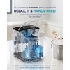 EUHOMY Countertop Ice Maker Machine with Handle, 26lbs in 24Hrs,