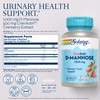 SOLARAY SOLARAY D-Mannose 1000mg with CranActin Cranberry Extract - D Mannose Cranberry Supplement with Vitamin C - Supports Urinary Tract and Bladder Health - Vegan, 60 Day Guarantee, 60 Serv, 120 VegCaps