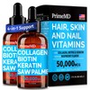 PrimeMD Liquid Collagen Biotin Keratin Saw Palmetto Supplement Drop -