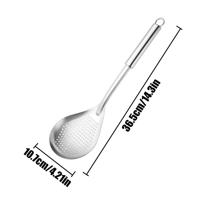 HAIKING Skimmer Slotted Spoon, 1 PCS Stainless Steel Kitchen Strainer