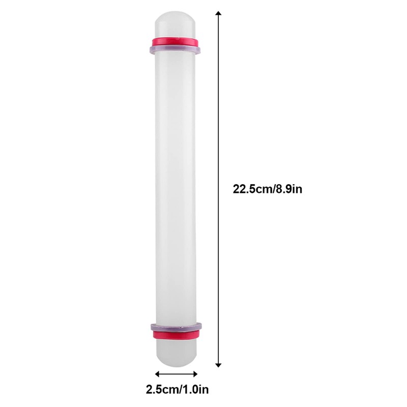 Hominas 9 in Non-Stick Sugarcraft Fondant Rolling Pin with Guide