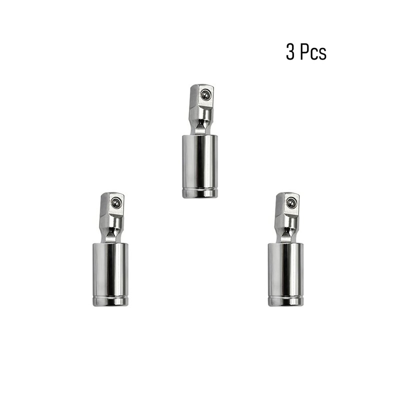 FOCMKEAS 1/4" Universal Joint Swivel Socket Adapter, Impact Socket Extension,