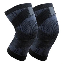 1 Par Rodilleras Elásticas Deportivas Compresion Para Gym                                                                                             