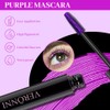 Purple Lashes Extensions Mascara, Grape Colored Mascara Waterproof for Eyelashes