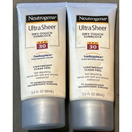 Neutrogena 2 Neutrogena Ultra Sheer Dry-Touch SPF 30 Sunscreen Lotion 3oz