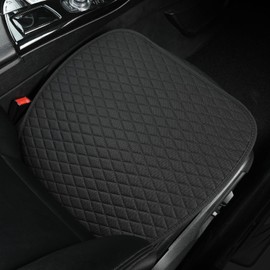 West Llama Linen Car Seat Covers,Bottom Seat Covers for Cars Include 1 Piece Front Driver Seat Pad Mat Universal Fits 90% Vehicles,SUVs,Cars,Sedans(1Piece-Black)