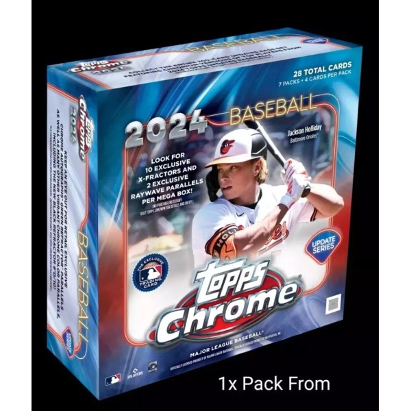 2024 Topps Chrome Update Series Baseball Mega Box - 1