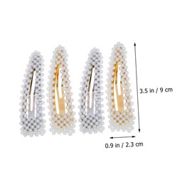 FOMIYES Exquisite Pearl Hair Clips Set Lightweight Comfortable Hair Accessories for Girls Women