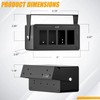 Okerny Rocker/Toggle Switch Box - 4 Gang Switches Installation housing