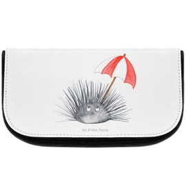 Parent-New Mr. & Mrs. Panda Cosmetic Bag Sea Urchin, White, Hand drawn