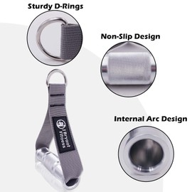 J Bryant Fitness Metal Gym Handles for Cable Machine Attachment Heavy Duty Aluminum Alloy Handle Grips Durable Workout Handles for Resistance Bands Pulley LAT Pulldown System