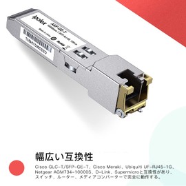 1000Base-T SFP Module, 1.25G SFP-T, SFP to RJ45 Optical Transceiver, Compatible with Cisco GLC-T/SFP-GE-T, Meraki MA-SFP-1GB-TX, Netgear, Ubiquiti UF-RJ45-1G, Mikrotik, Intel, D-Link, Supermicro,