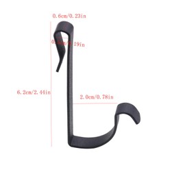 TONGNENGLIU 25 Pack J Shaped Hook Stainless Steel Hanger Clip-on Hook,Hanging Sink Grid Hook Wire Rack Hook,J Shaped Hook,Bedroom, Wire Shelf, Coat Rack Accessories