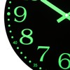 Warminn Wall Clock - 12 inch Glow in The Dark