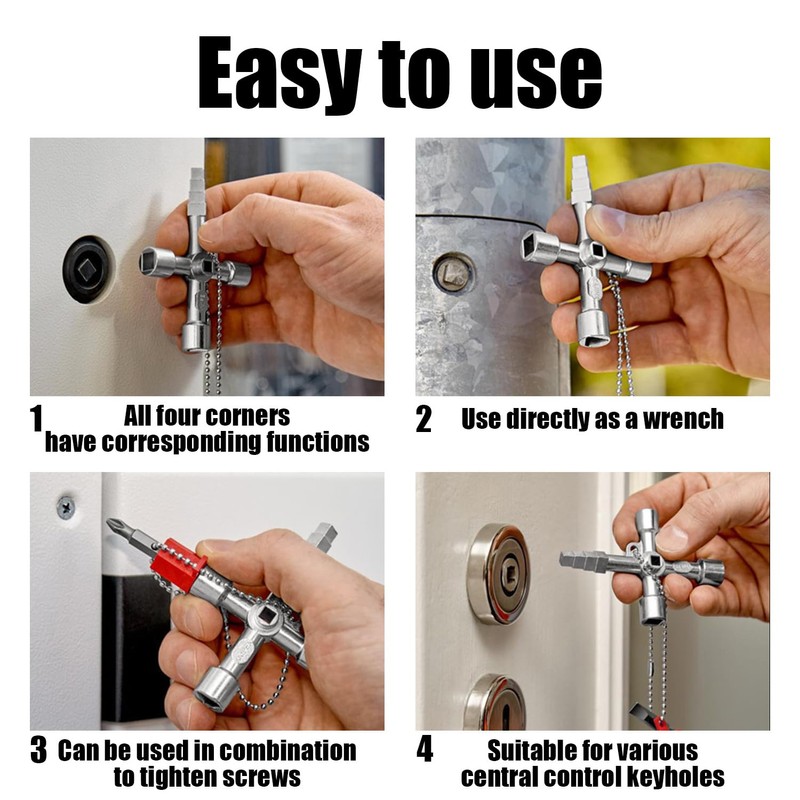 7 Piece Radiator Key, Meter Box Key, Radiator Valve Key,