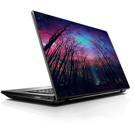15 15.6 inch Laptop Notebook Skin Vinyl Sticker Cover Decal Fits 13.3" 14" 15.6" 16" HP Lenovo Apple Mac Dell Compaq Asus Acer Galaxy Sky Through Trees Forest
