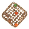 Bird Foraging Wall Toy Boredom Relief Seagrass Hand Woven Parrot