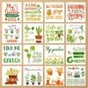 16 Pcs Gardening Stencils for Painting Reusable Plastic 6×6 Inch