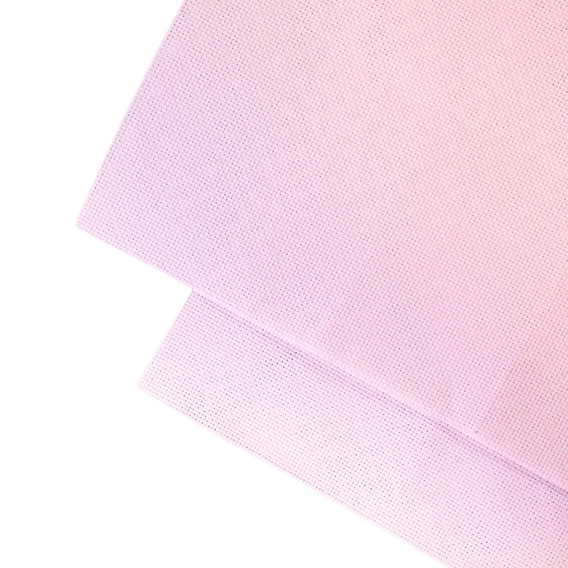 2 Sheets of Pink 11 Count Aida Cloth – 18