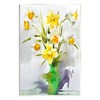 Stupell Industries Modern Daffodils Vase Wall Plaque Art by Claudia