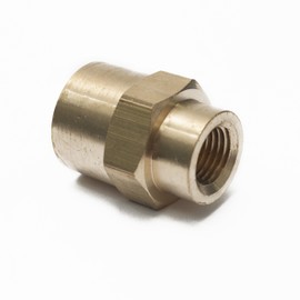LTWFITTING Brass Pipe Fitting 1/2-Inch x 1/4-Inch Female NPT Reducing Coupling Water Boat(Pack of 5)