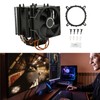 CPU Cooling Fan 6 Heat Pipes Quiet 3 Pin PC