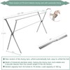 AUGMIRR Clothes Drying Racks Outdoor, 82 Inches Updated Version,Stainless Steel