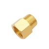 BesNPT 5 Pack 1/2" Male To 1/2" Female Brass Pipe